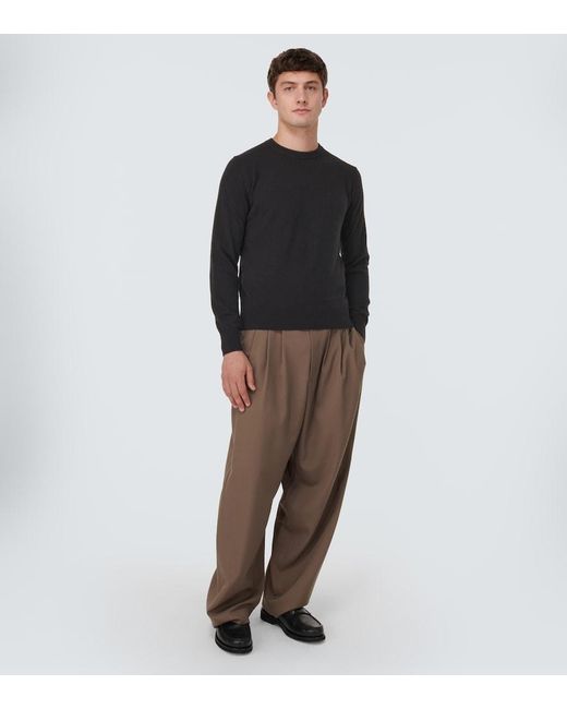 The Row Black Benji Cashmere Sweater for men