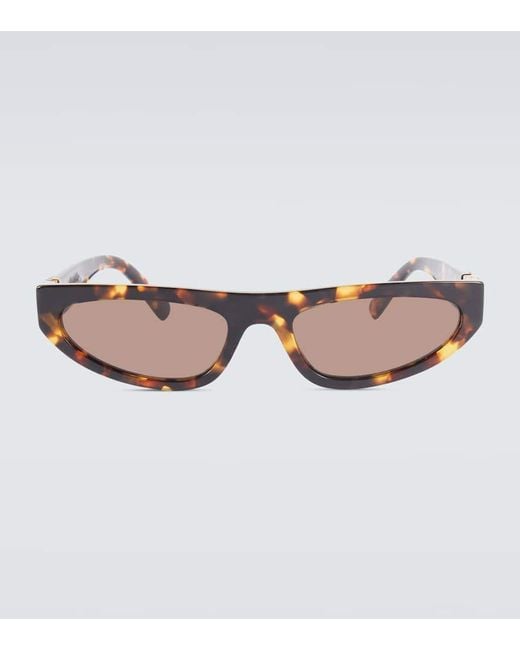 Gafas De Sol Cat-Eye Con Logo Miu Miu de hombre de color Brown