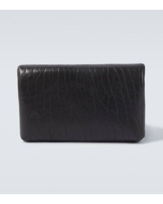 Cartera Cassandre De Piel Saint Laurent de hombre de color Black