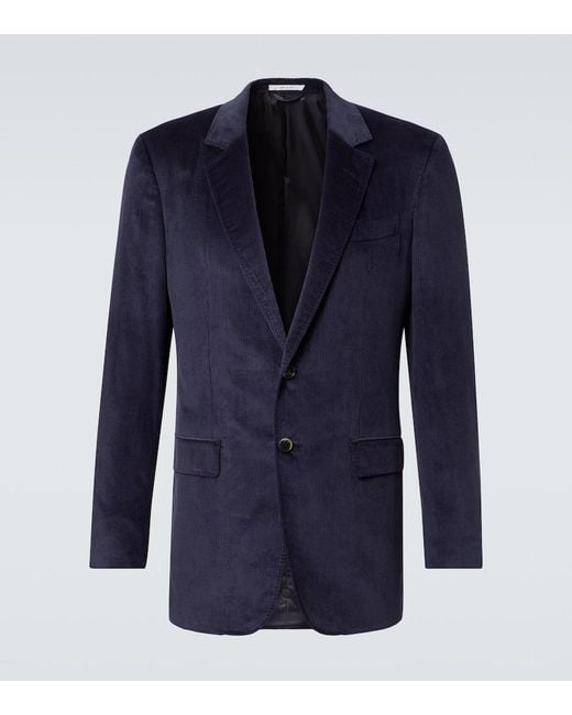 Gabriela Hearst Blue Cotton Corduroy Blazer for men