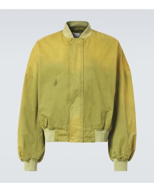 J.W. Anderson Green Cotton Bomber Jacket for men