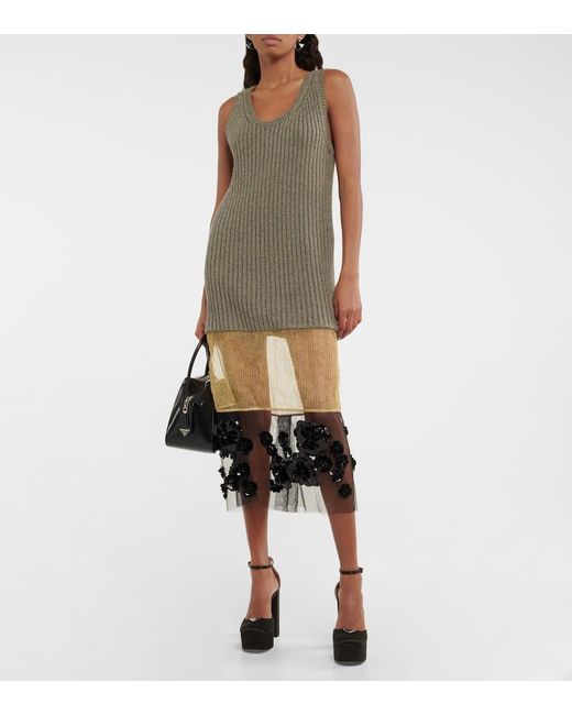 Pumps Con Plateau di Prada in Black