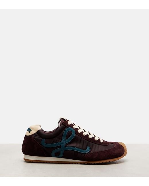 Sneakers Flow Runner 2.0 Con Suede di Loewe in Blue