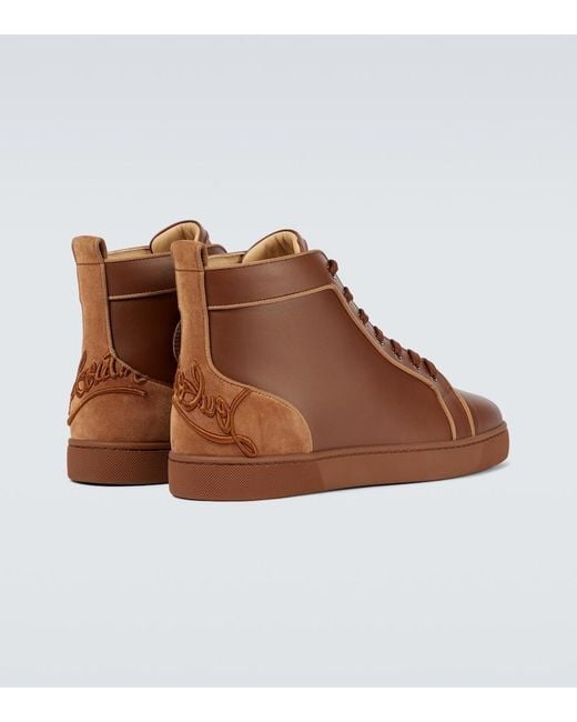 Christian Louboutin Brown Fun Louis Sneakers for men