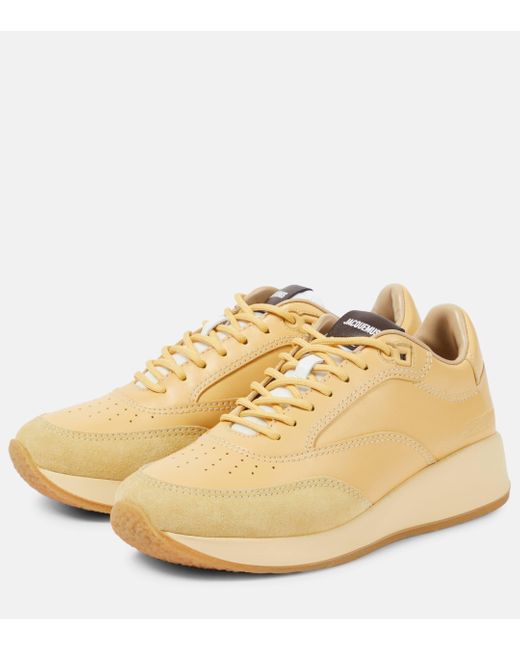 Jacquemus Natural La Daddy Leather Sneakers