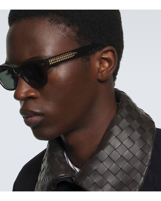 Bottega Veneta Brown Square Sunglasses for men