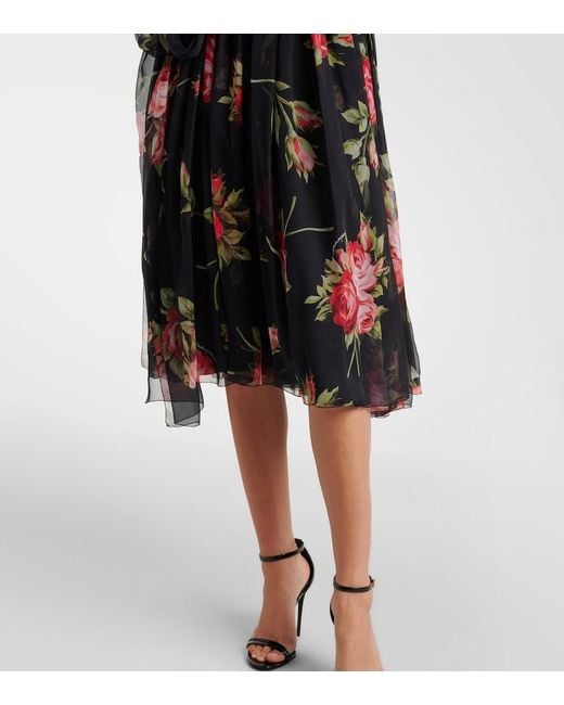 Dolce & Gabbana Black Silk Dress