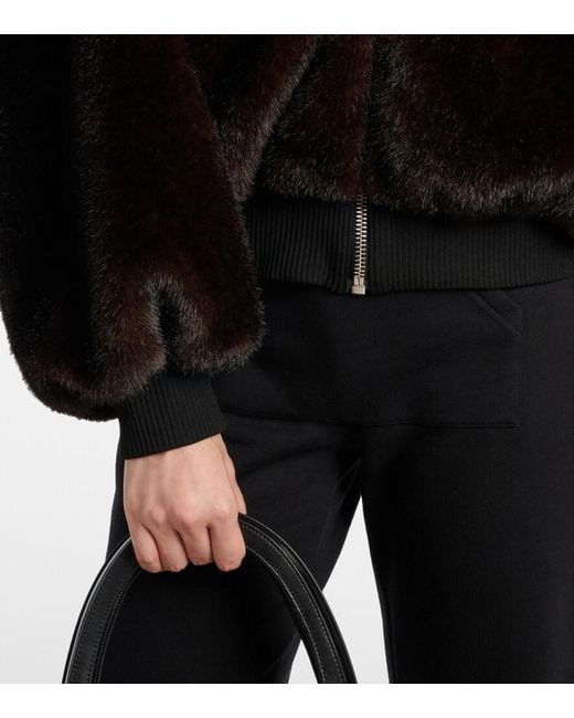 Coperni Black Cropped Bomber Jacket