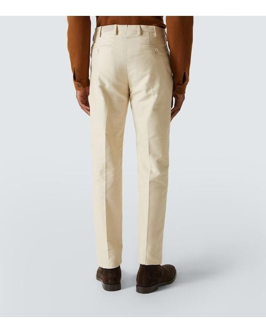 Slowear Natural Cotton Straight Pants for men