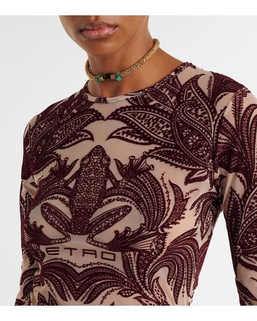 Etro Red Paisley Top