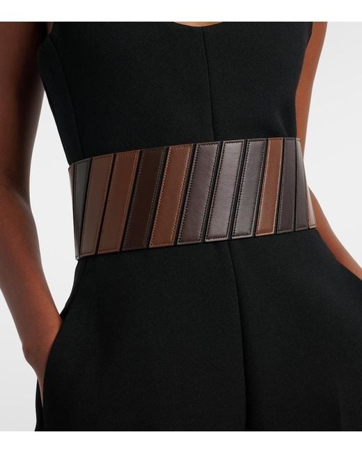 Alaïa Black Leather Belt