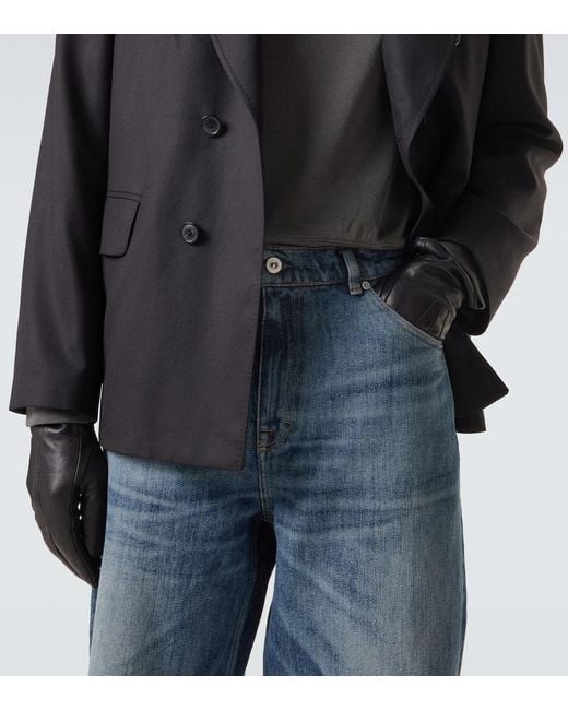 Our Legacy Blue Vast Cut High-Rise Wide-Leg Jeans for men