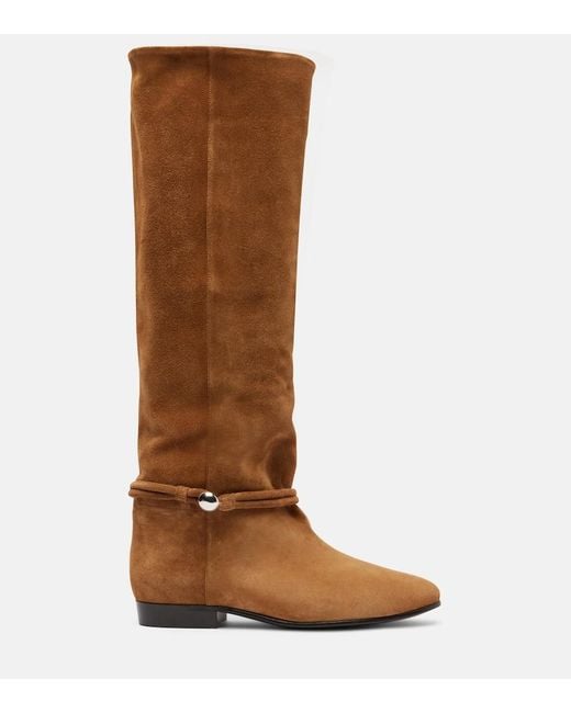 Isabel Marant Brown Stiefel Nynel Aus Veloursleder