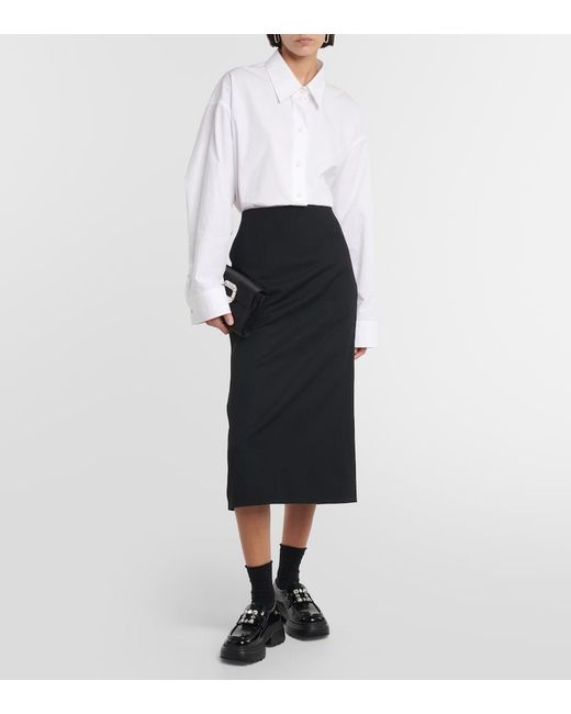 Roger Vivier Black Wallaviv Strass Buckle Patent Leather Loafers