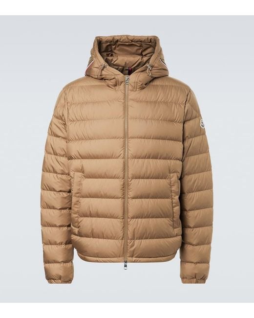 Moncler Brown Cropped Down Jacket for men