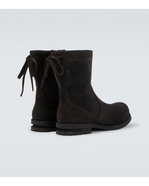 Kiko Kostadinov Black Farkas Suede Ankle Boots for men