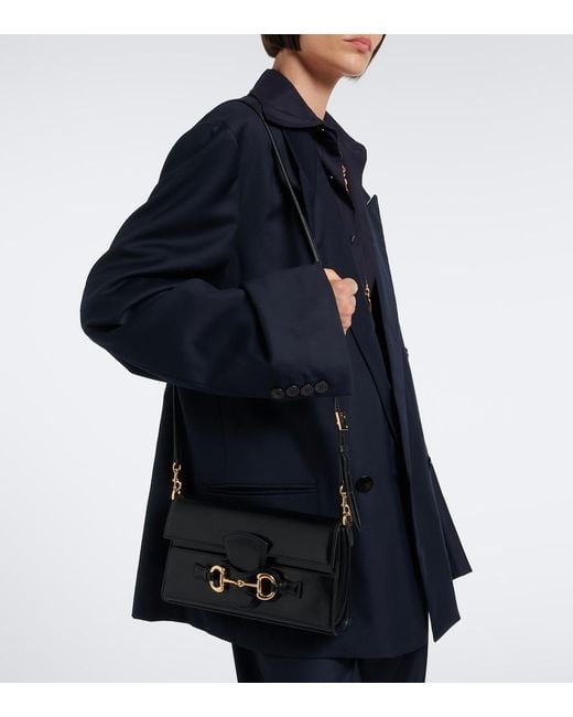 Gucci Black Ristretto Medium Leather Shoulder Bag