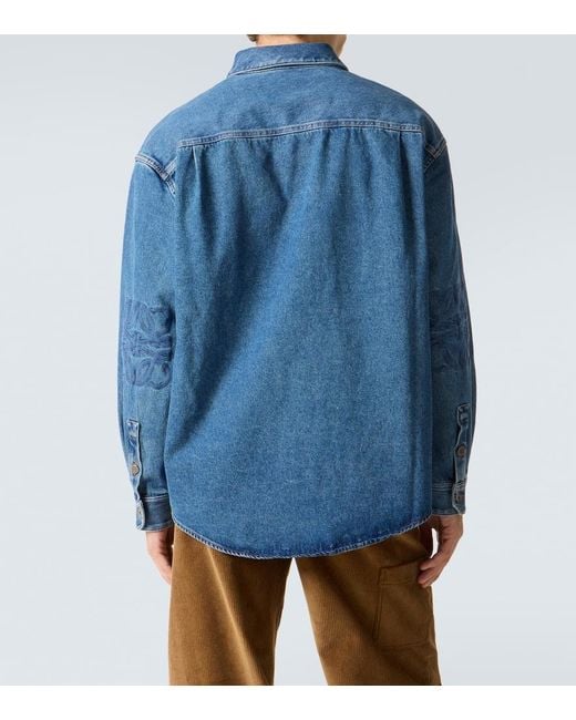 Loewe Blue Denim Shirt for men