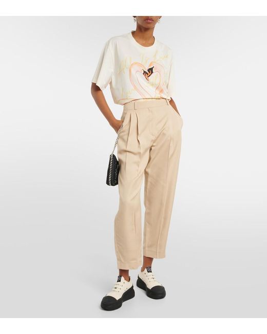 Stella McCartney Black Loop Canvas Platform Sneakers
