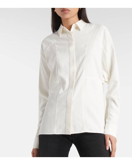Camicia in seta di Totême  in White