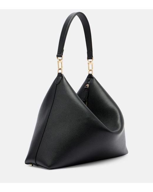 Totême  Black Bevel Leather Shoulder Bag