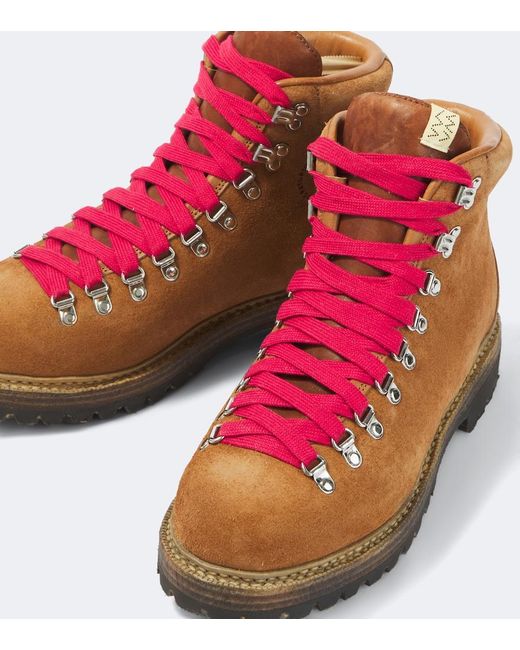 Visvim Brown Whymper Suede Ankle Boots for men