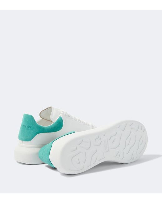 McQueen White Oversized Leather Sneakers for men