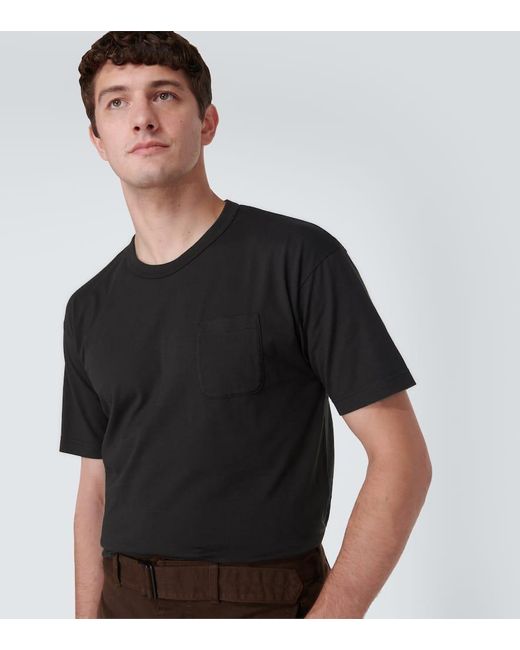 Visvim Black Cotton Jersey T-shirt for men