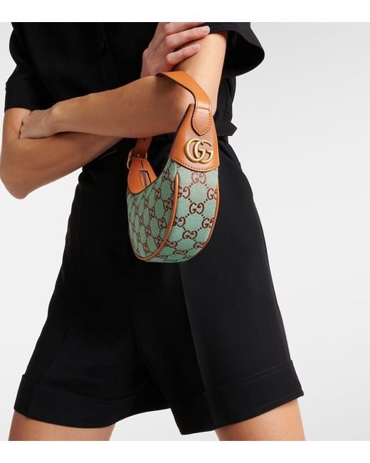Gucci Metallic Ophidia Mini Leather-trimmed Shoulder Bag