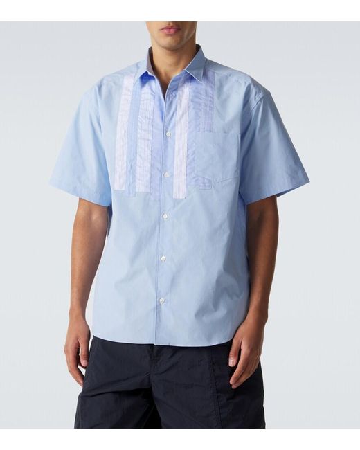 Comme des Garçons Blue Cotton Poplin Shirt for men