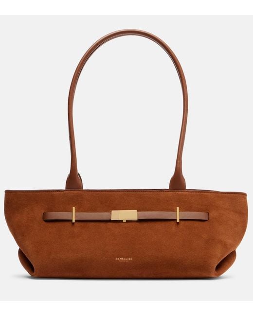 DeMellier London Brown New York Suede Shoulder Bag
