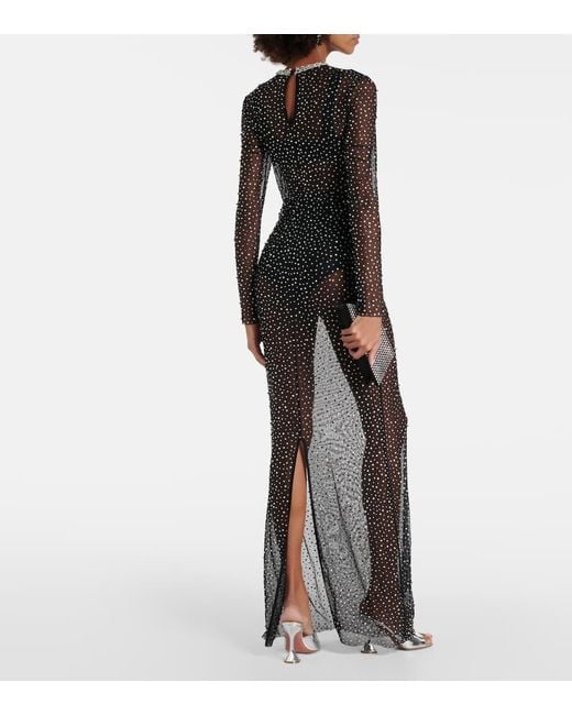 Rebecca Vallance Gray Cecile Crystal-embellished Gown