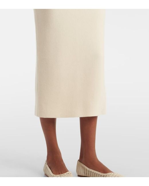 Gabriela Hearst White Circe Virgin Wool Pencil Skirt