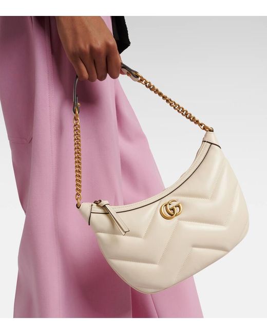Bolso GG Marmont Small de piel matelasse de Gucci de color Blanco Lyst