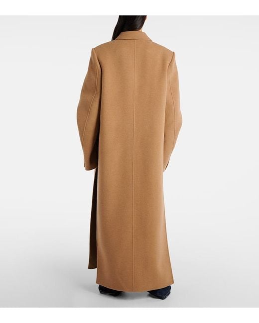 Khaite Brown Darton Oversized Wool Coat