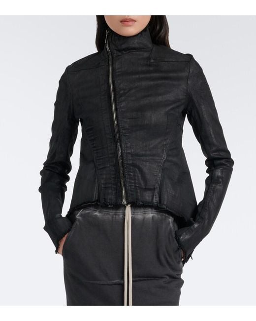 Rick Owens Black Drkshdw Naska Gary Cotton-Blend Denim Jacket