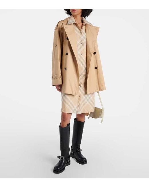 Trench in cotone di Burberry in Natural