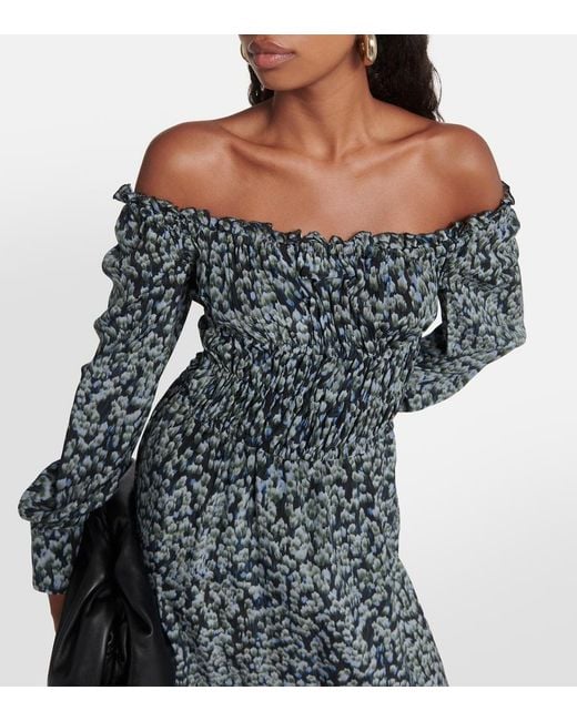 Altuzarra Gray Lillian Printed Silk Midi Dress