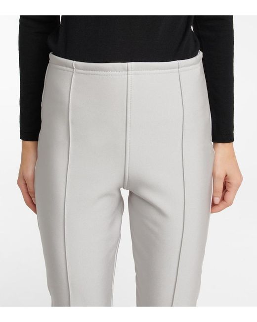 Jet Set Gray Pegaso High-Rise Slim Ski Pants