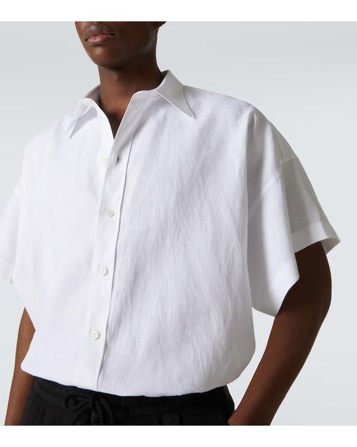 Dolce & Gabbana White Linen Shirt for men