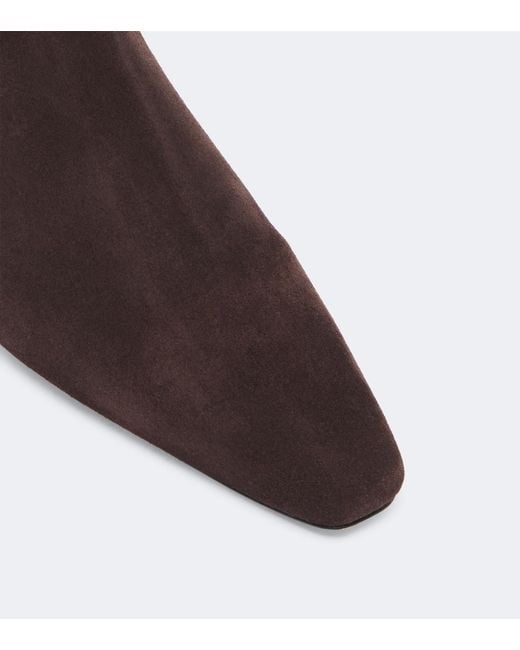 Staud Brown Wally Suede Ankle Boots