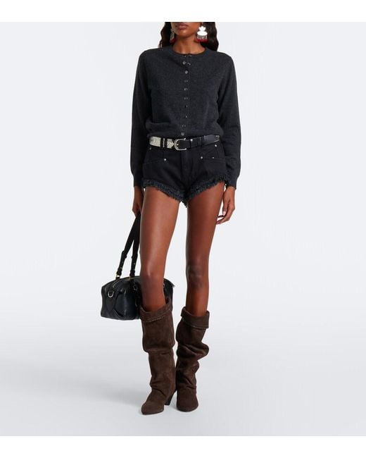 Isabel Marant Black Idesia Wool And Cashmere Cardigan