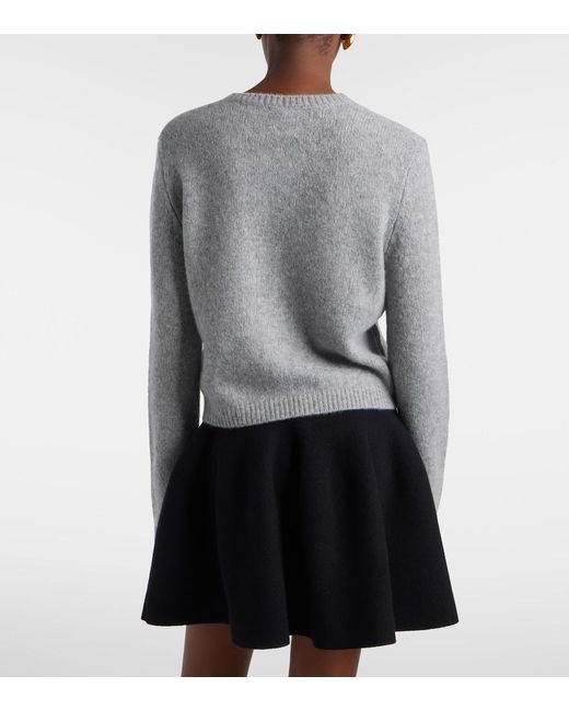 Lisa Yang Gray Felicia Cashmere And Silk Cardigan