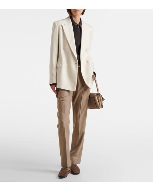 Eleventy Natural Wool, Silk And Linen-Blend Blazer
