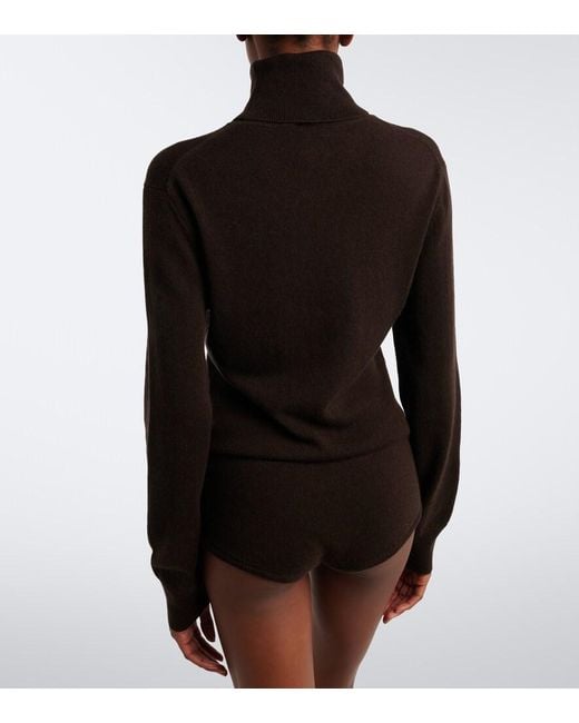 Jardin Des Orangers Black Wool And Cashmere Turtleneck Sweater