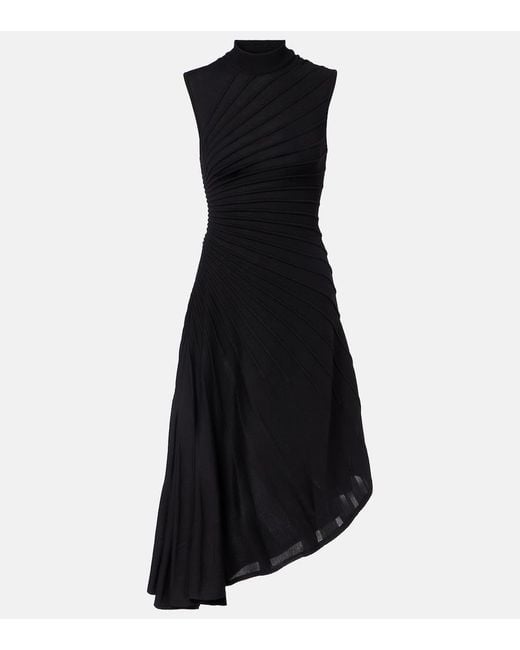 Alaïa Black Asymmetrical Dress