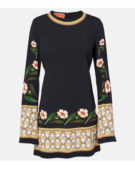 Vestido Corto Supreme Swing Estampado LaDoubleJ de color Black
