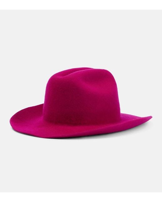 Ruslan Baginskiy Pink Felt Cowboy Hat