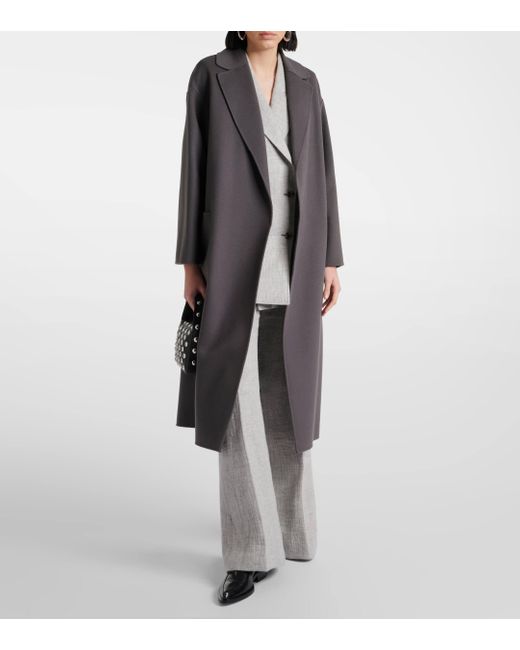 Manteau Nina en laine vierge Max Mara en coloris Gray