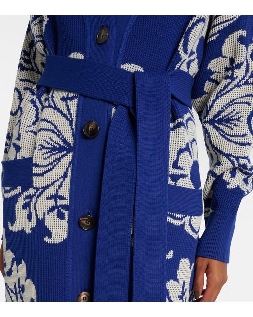 Etro Blue Hooded Cardigan
